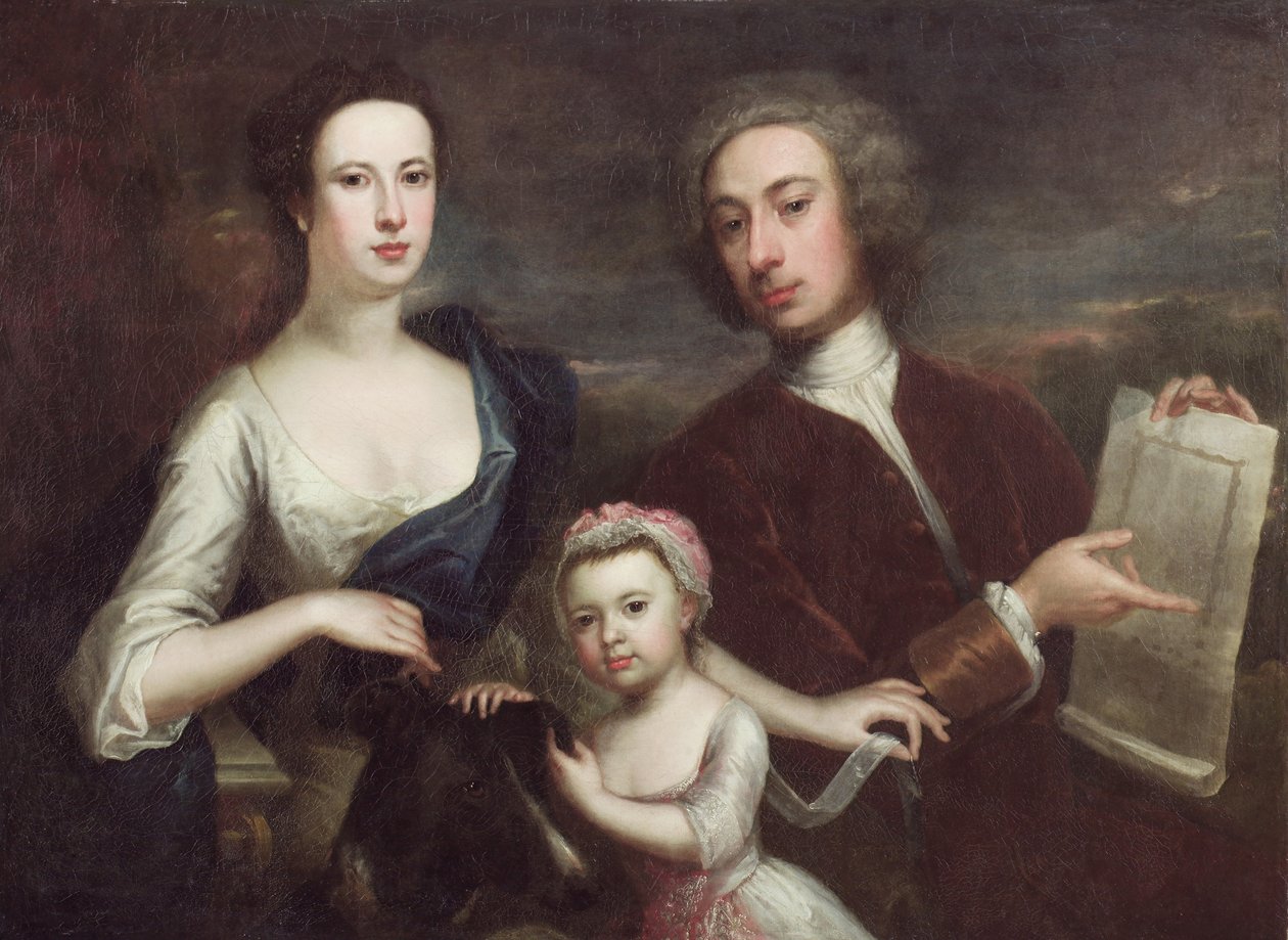 Portræt af Richard Boyle og Dorothy Savile (olie på lærred) af William (attr. to) Aikman
