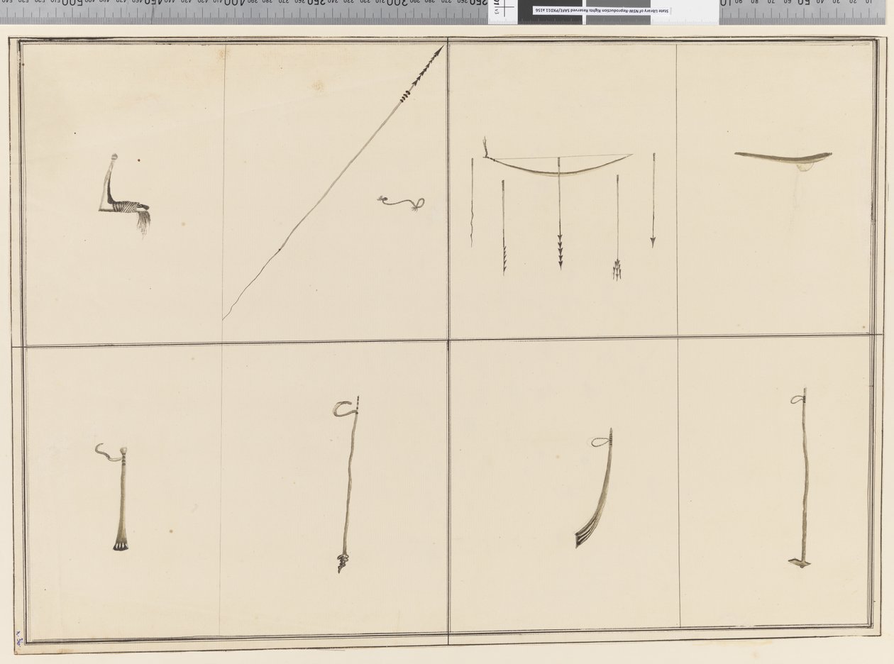 Side 36 Indfødte våben. Usigneret, uden titel og udateret af William (attr. to) Hodges