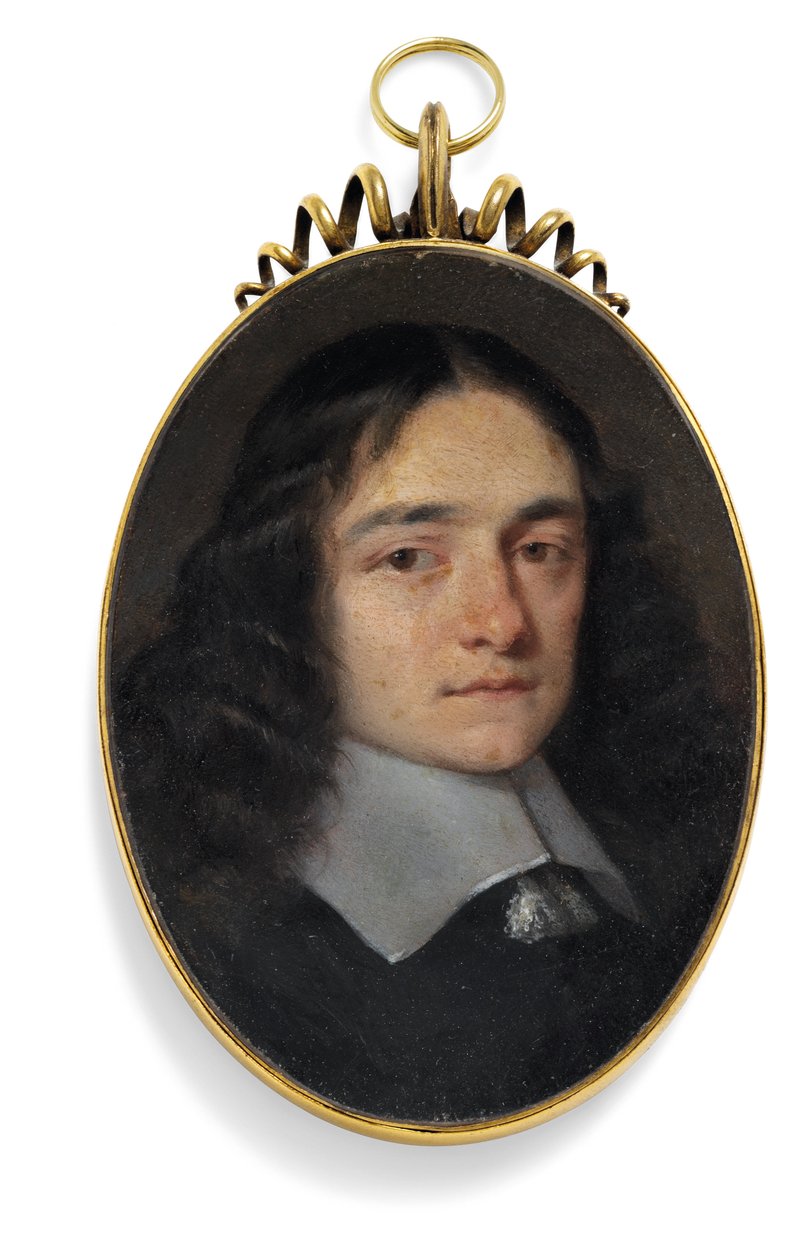 En herre, der tidligere hed John Milton (olie på kobber) af William (circle of) Dobson