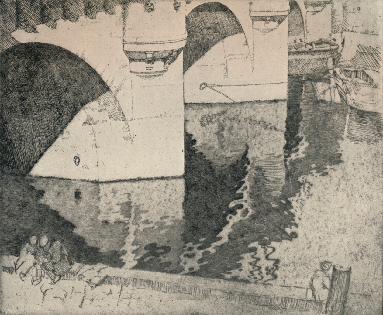 Pont Neuf, 1915 af William A Levy