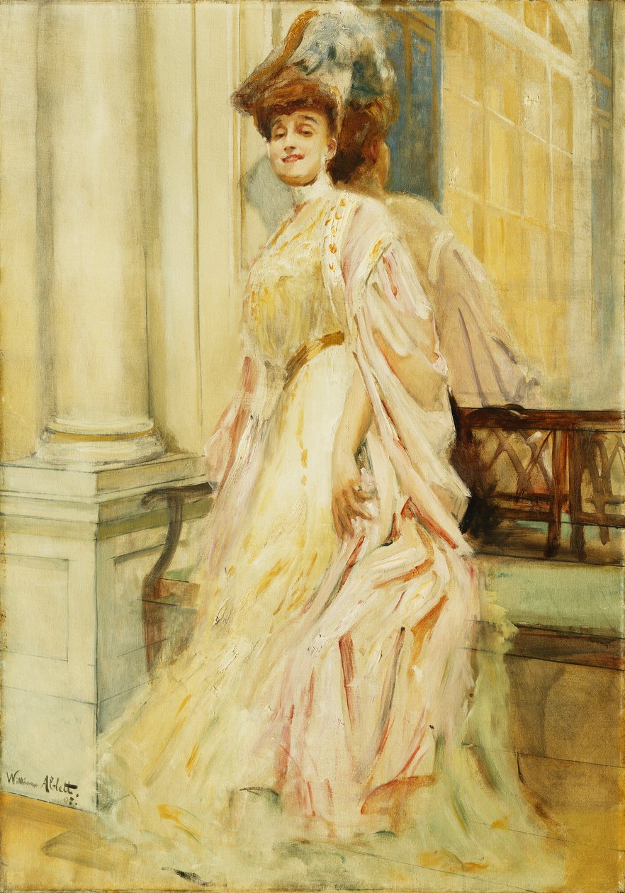 En elegant dame af William Ablett