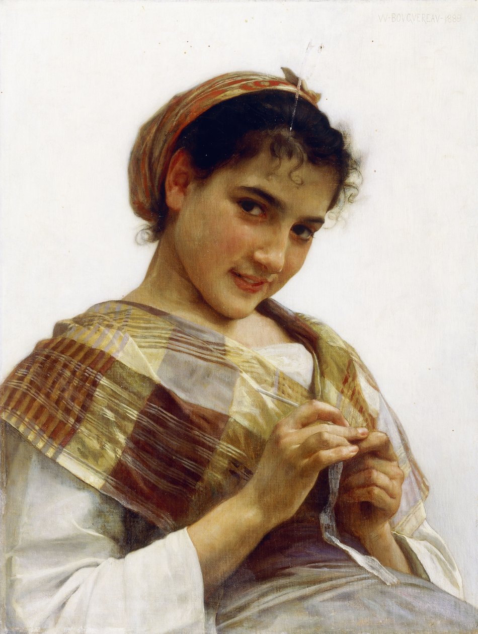 En bretonsk pige, 1889 af William Adolphe Bouguereau