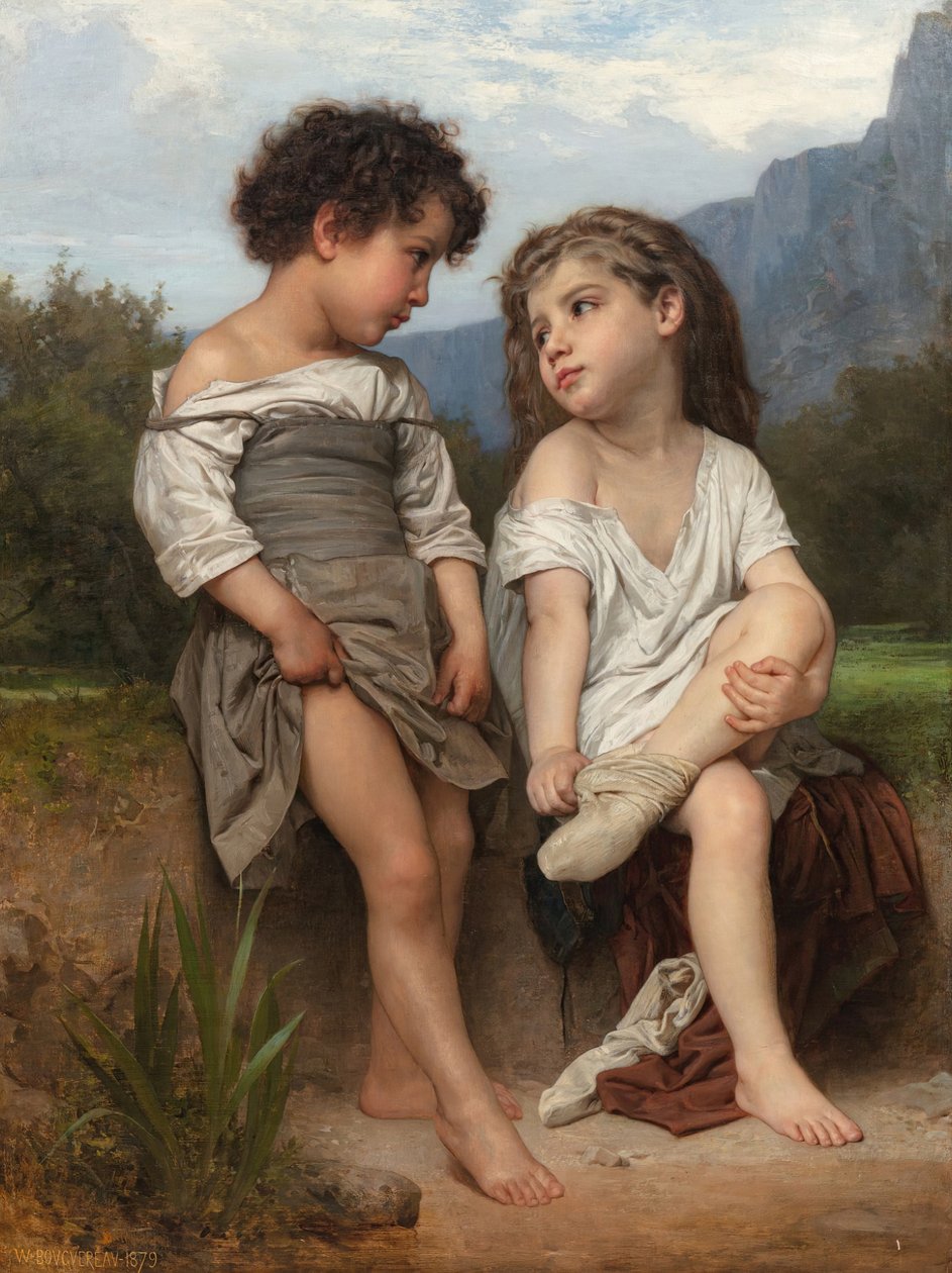 Ved Randen af Bækken af William Adolphe Bouguereau