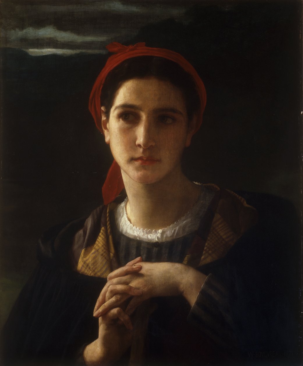 Bergere de Bordelais, 1871 af William Adolphe Bouguereau