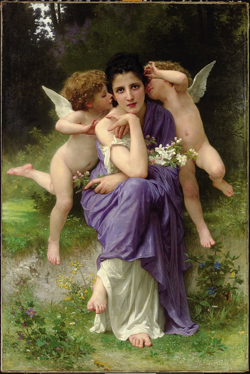 Forårssange, 1889 af William Adolphe Bouguereau