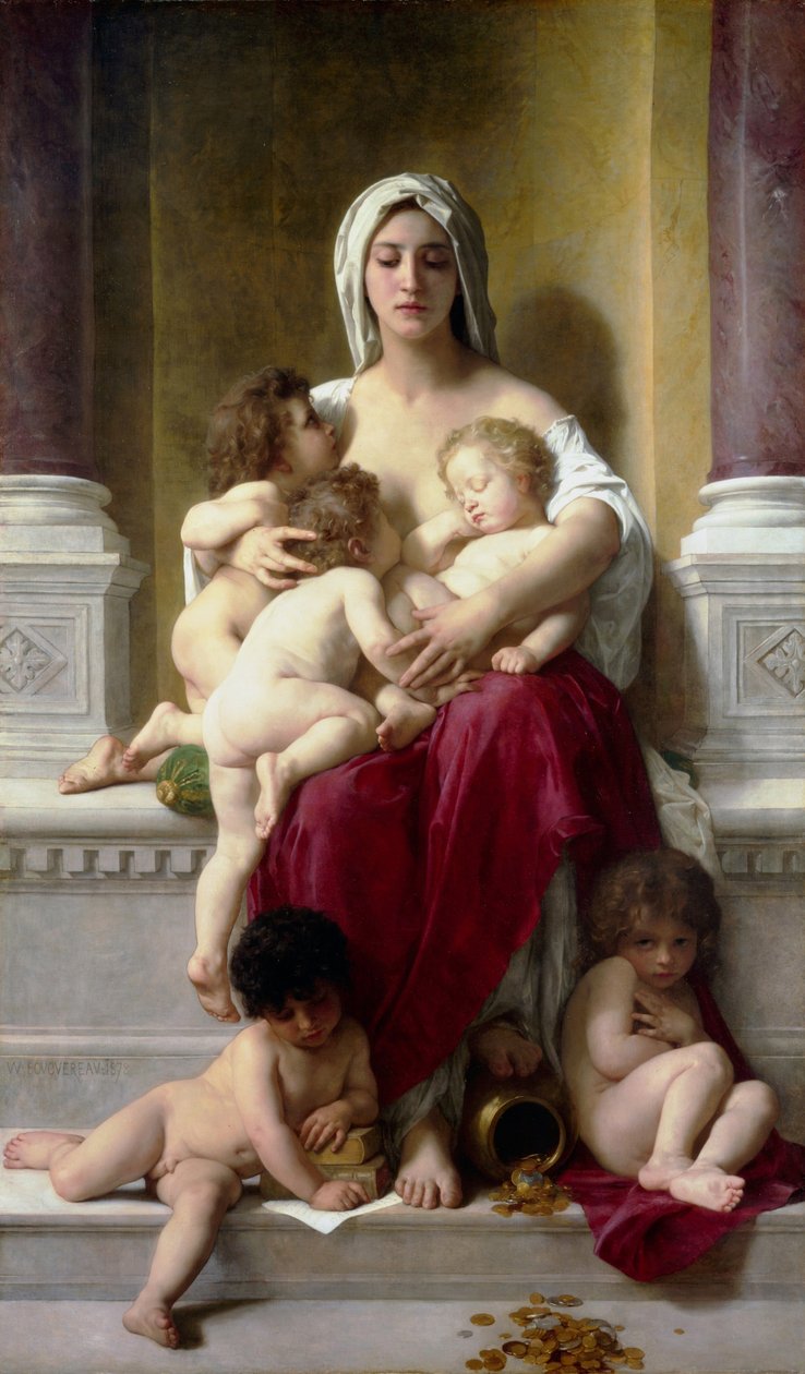 Velgørenhed af William Adolphe Bouguereau
