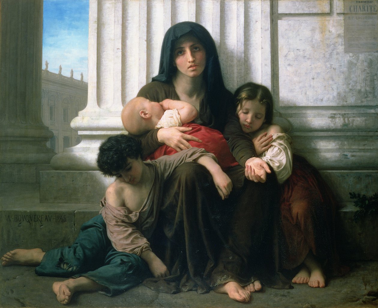 Charity or the Indigent Family", 1865 af William Adolphe Bouguereau