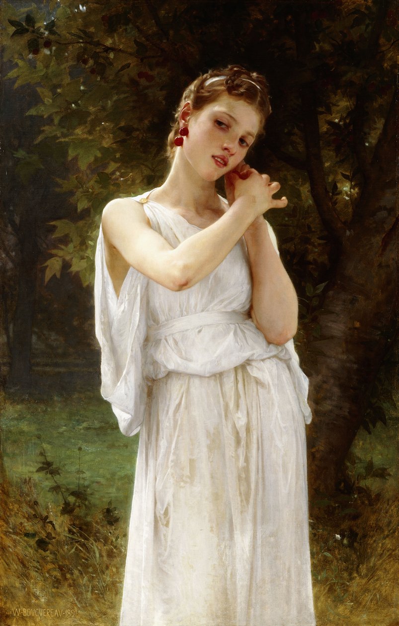 Øreringe, 1891 af William Adolphe Bouguereau