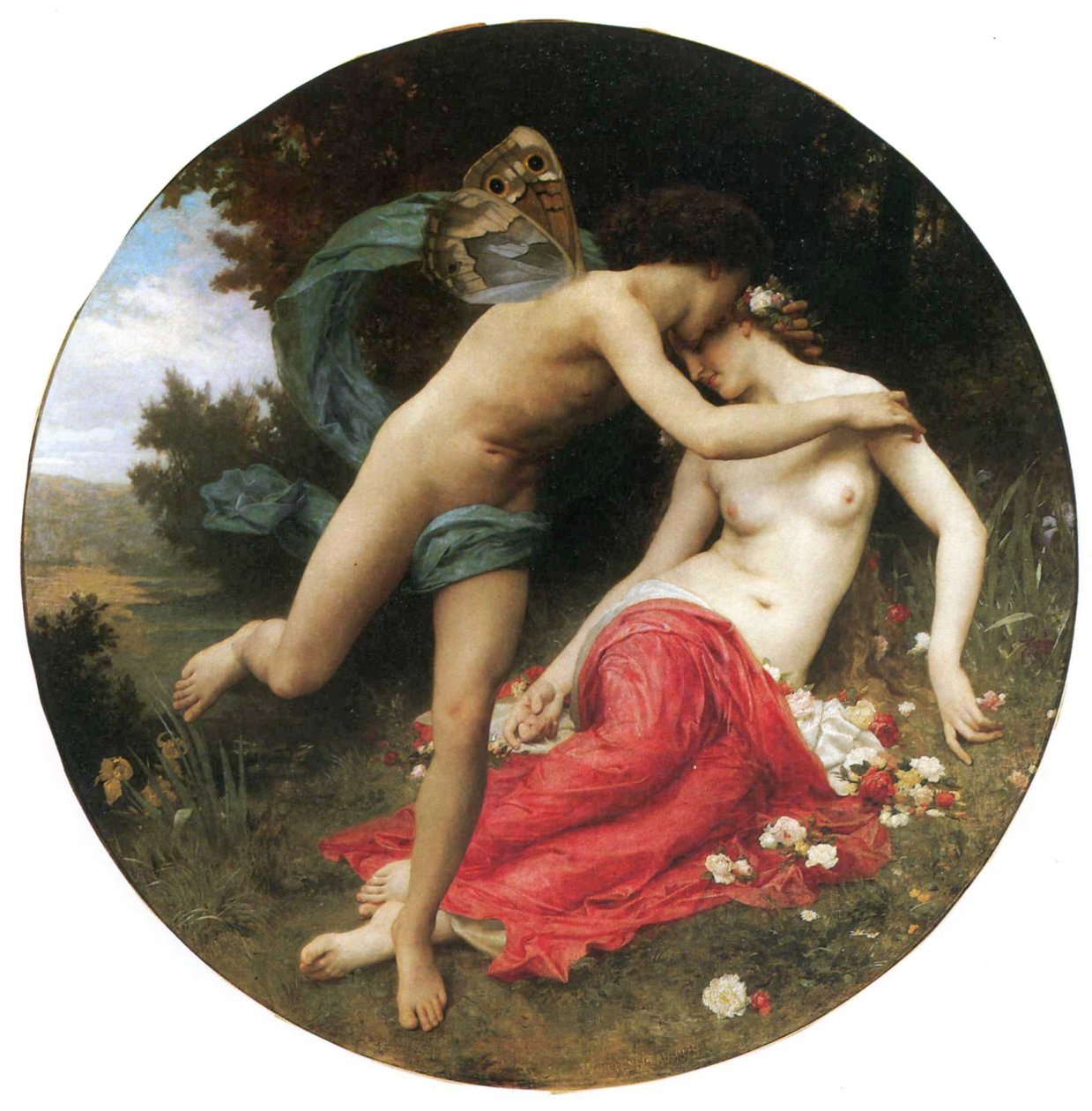 Flora og Zephyr af William Adolphe Bouguereau
