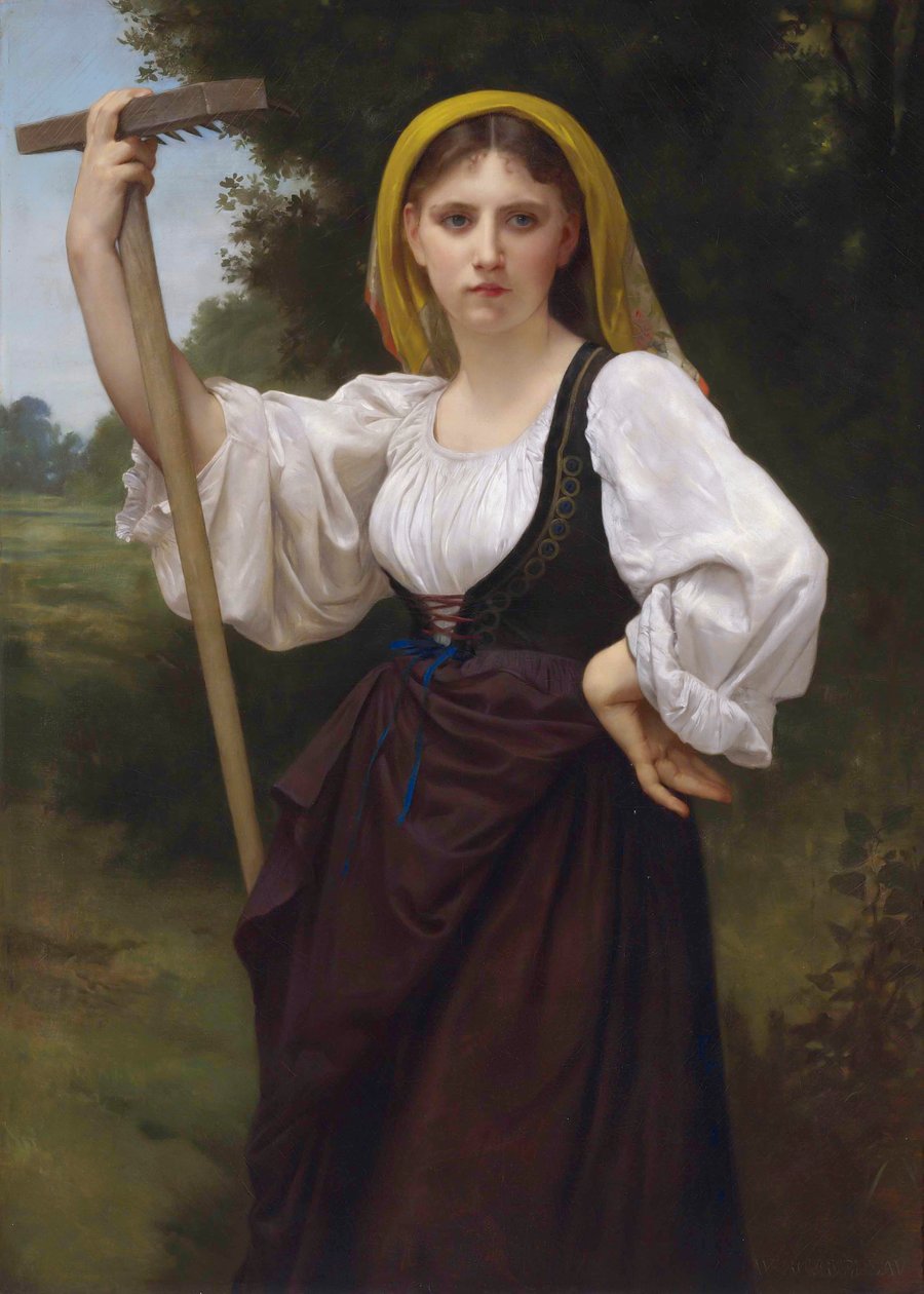 Fransk:  La Faneuse af William Adolphe Bouguereau