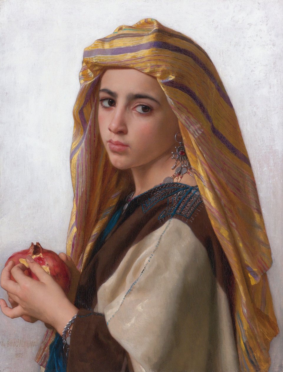 Pige med granatæble af William Adolphe Bouguereau