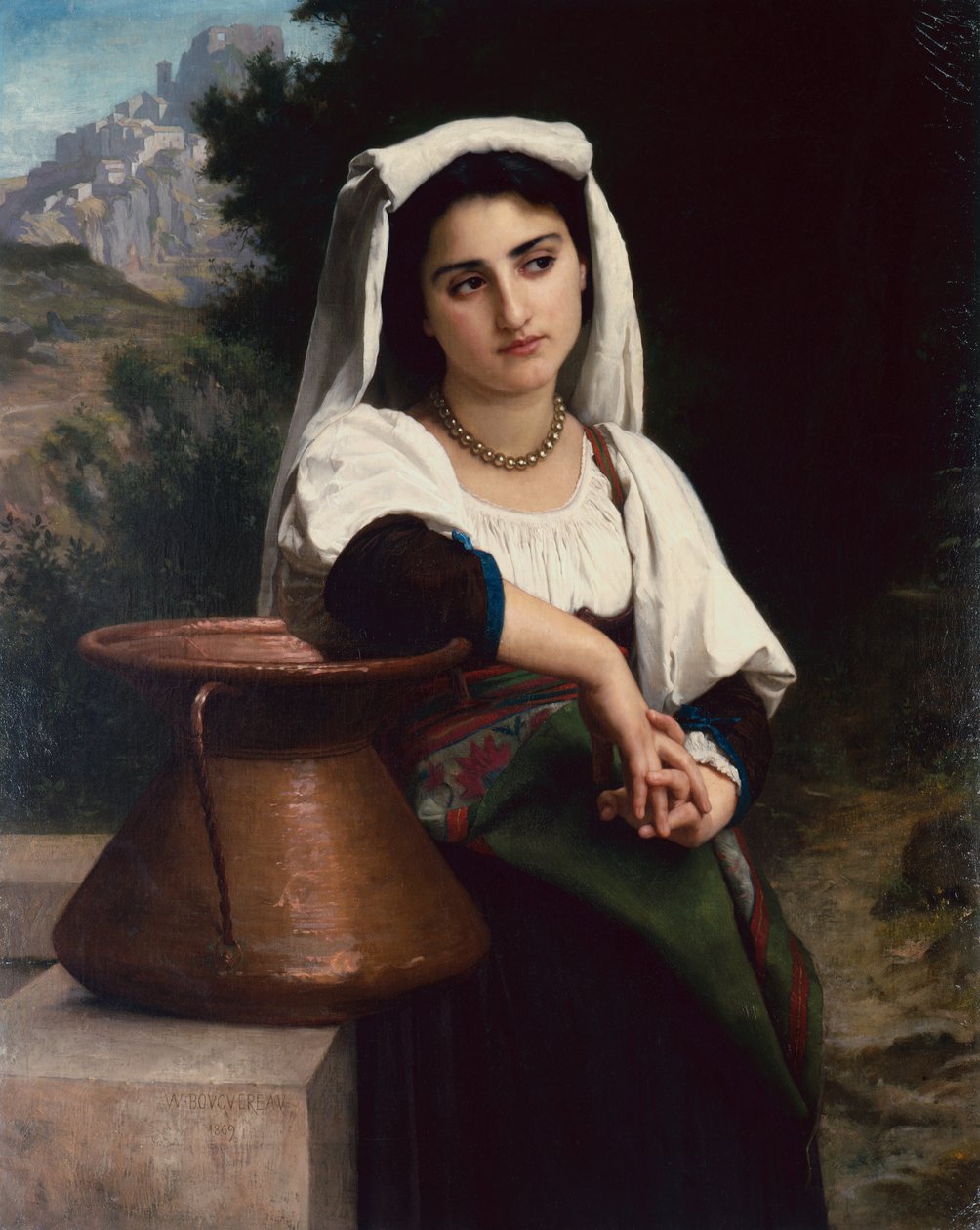 Italiensk kvinde ved springvandet af William Adolphe Bouguereau