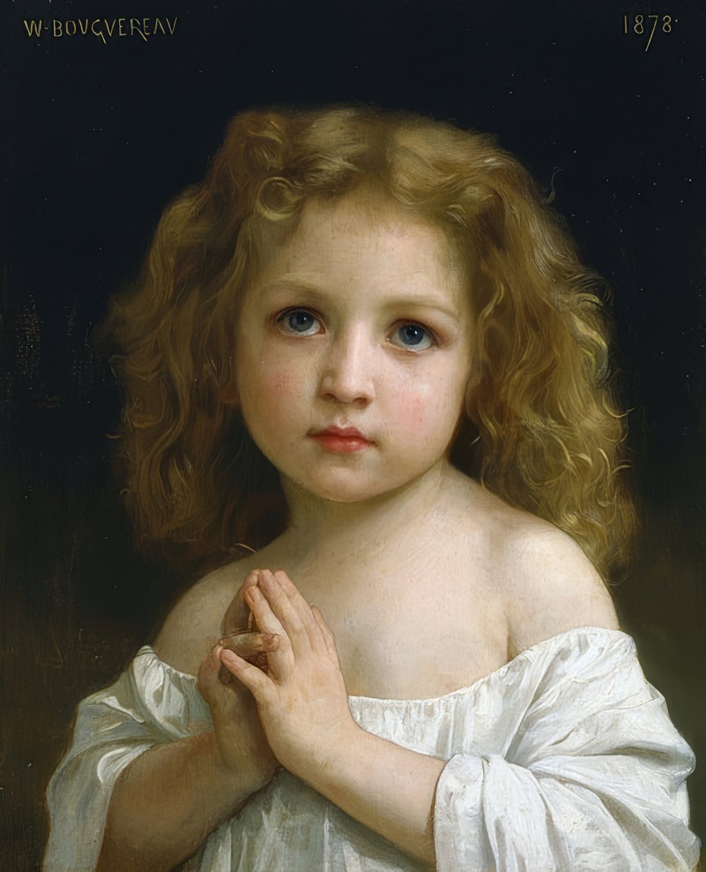 Lille pige. 1878 af William Adolphe Bouguereau