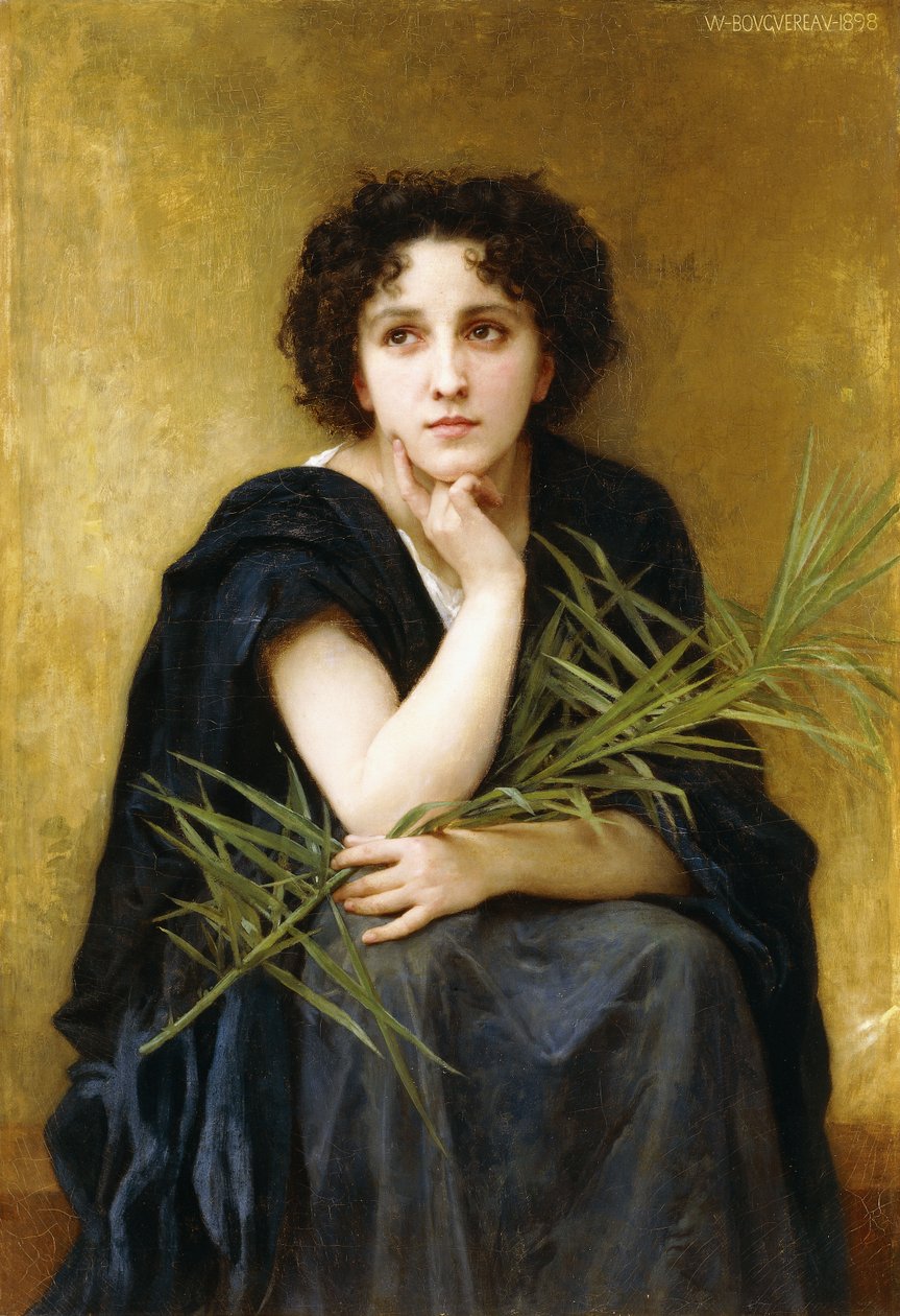Refleksion, 1898 af William Adolphe Bouguereau