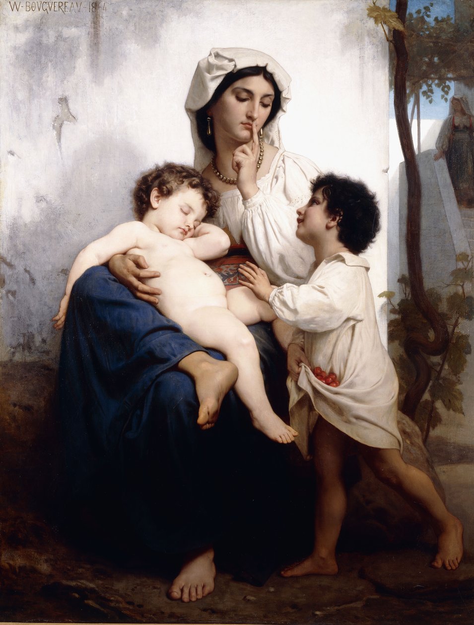 Søvn, 1864 af William Adolphe Bouguereau