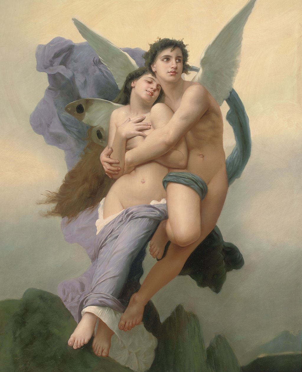The Abduction of Psyche, 20. - 21. århundrede af William Adolphe Bouguereau