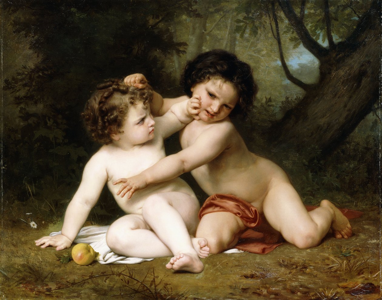 Kampen, 1864 af William Adolphe Bouguereau