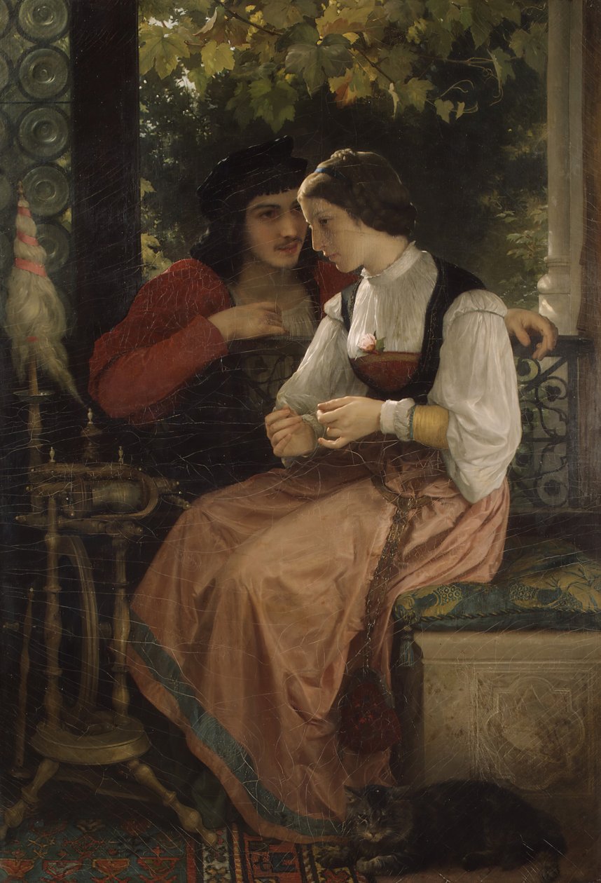Forslaget, 1872. af William Adolphe Bouguereau