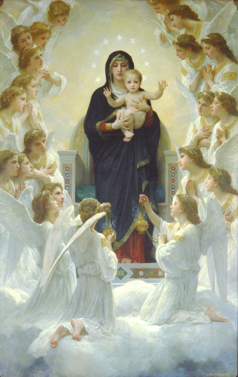 Englenes dronning eller Jomfruen med engle af William Adolphe Bouguereau