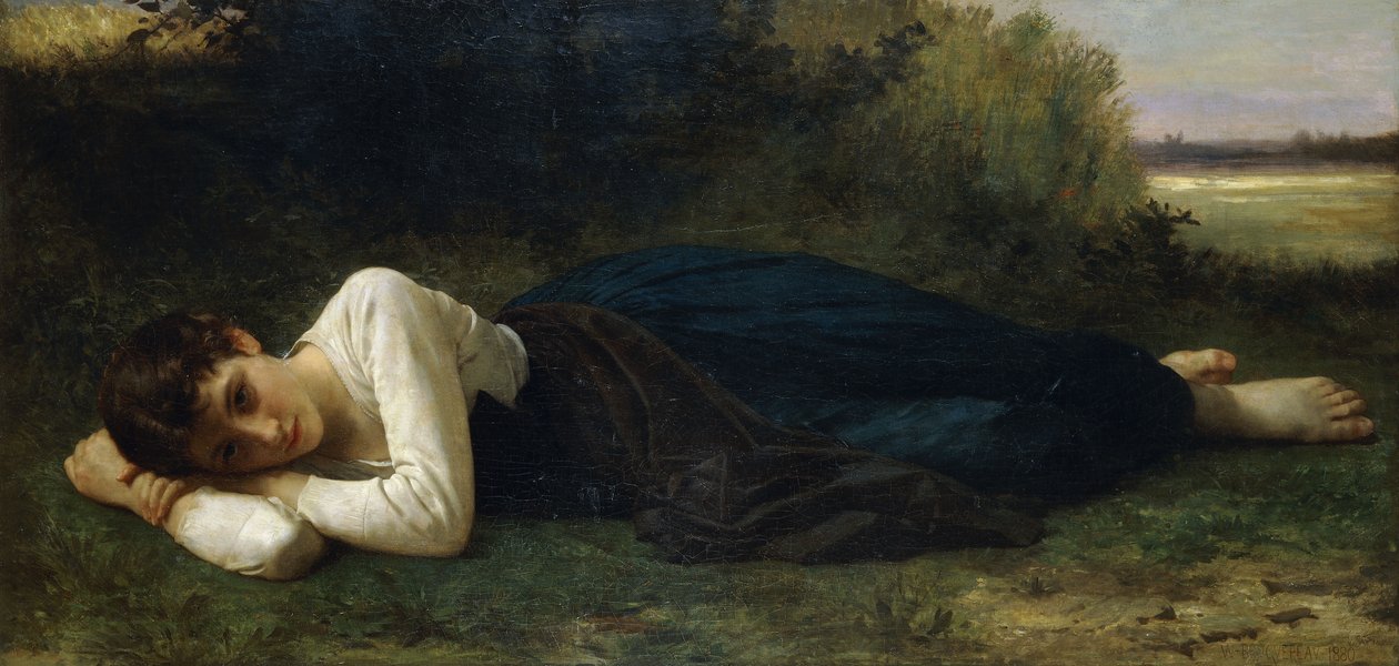 Resten, 1880 af William Adolphe Bouguereau