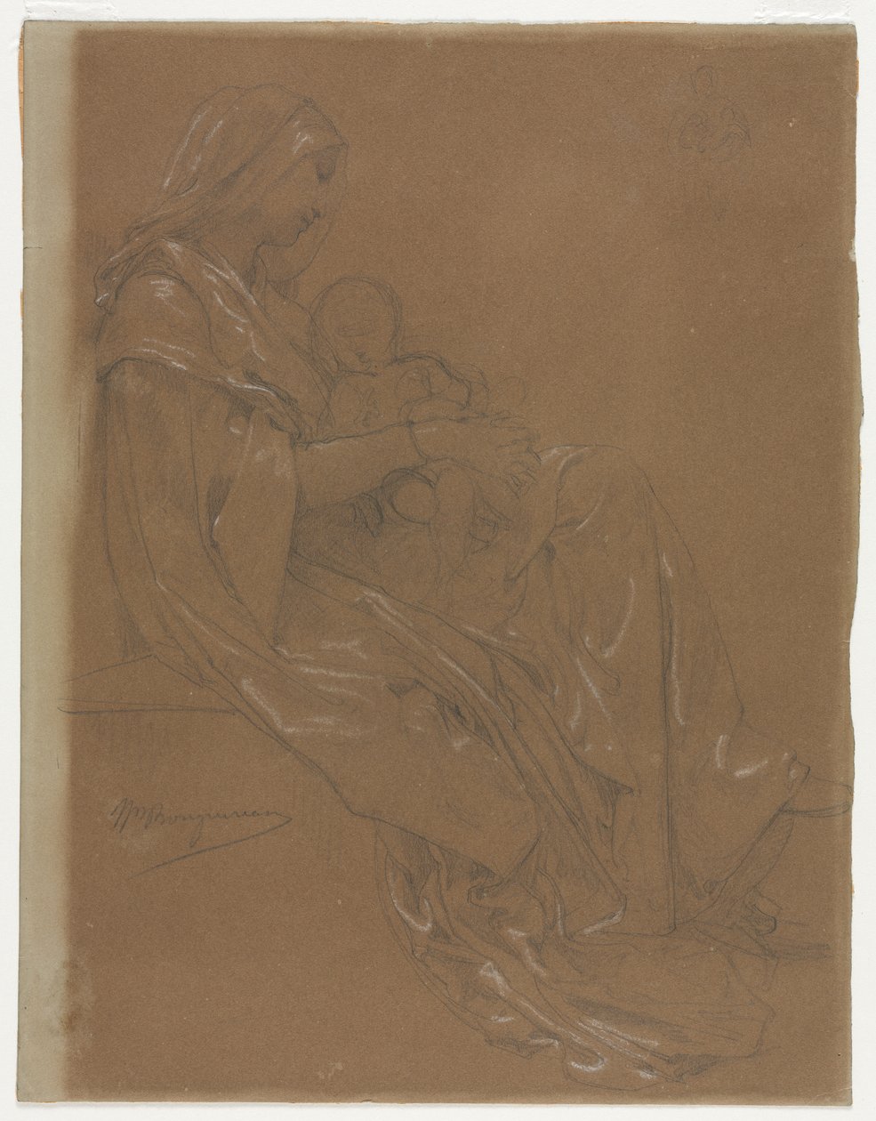 Jomfruen og Barnet af William Adolphe Bouguereau