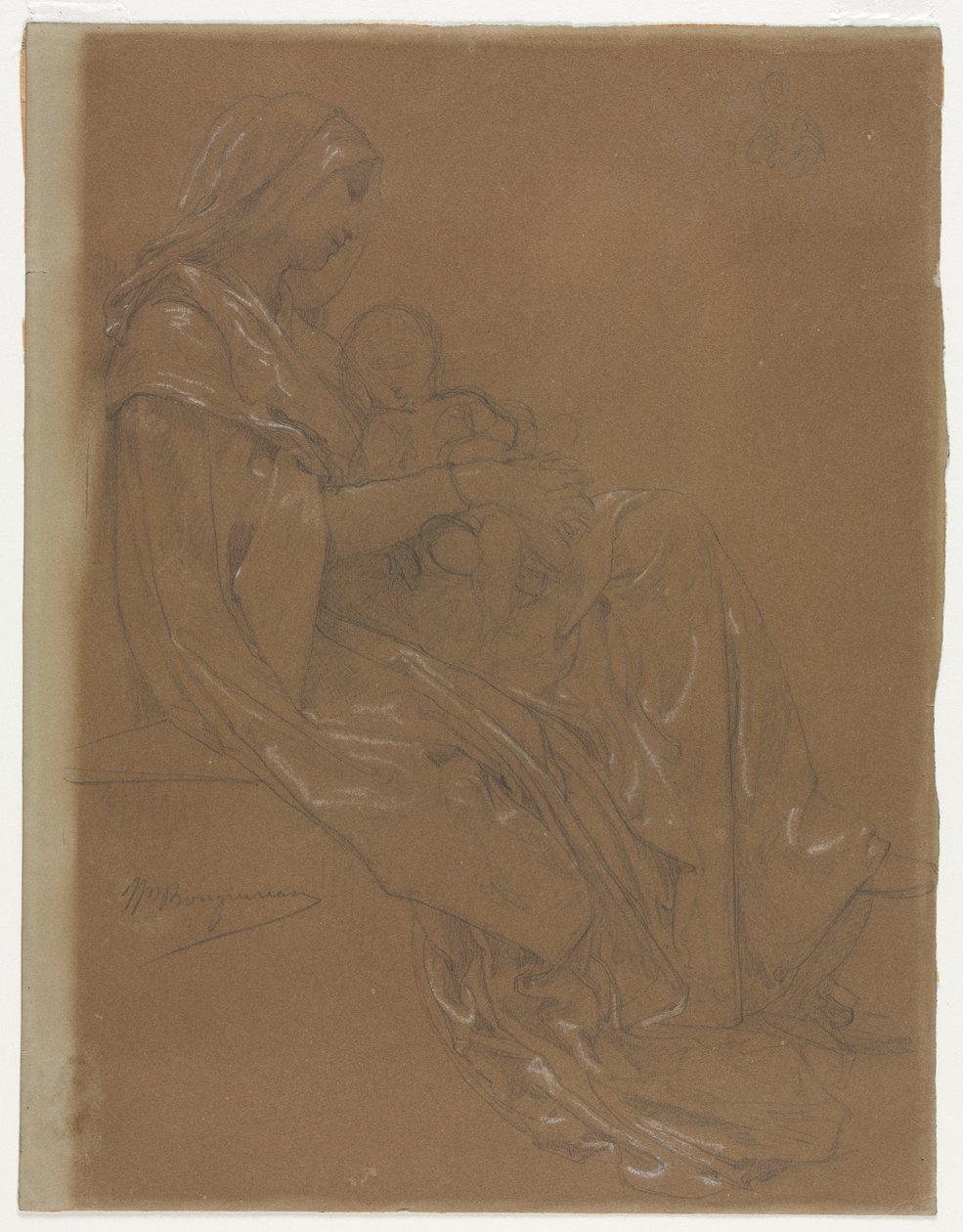 Jomfruen og barnet, anden halvdel af 1800-tallet. af William Adolphe Bouguereau