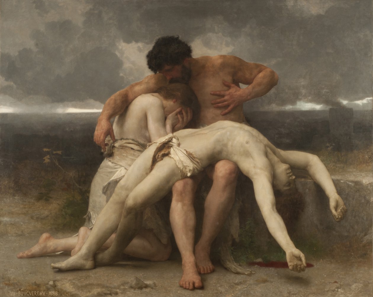 Den første duel, 1888. af William Adolphe Bouguereau