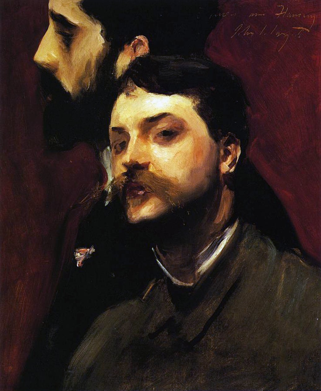 Malerne François Flameng og Paul Helleu, c.1880 af William Adolphe Bouguereau
