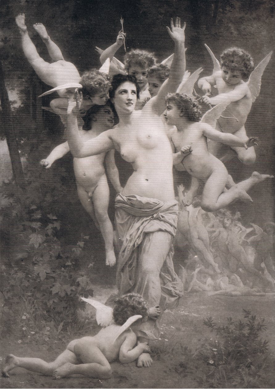En rede af amoriner, fra Bibbys Annual, 1916-1917 af William Adolphe after Bouguereau