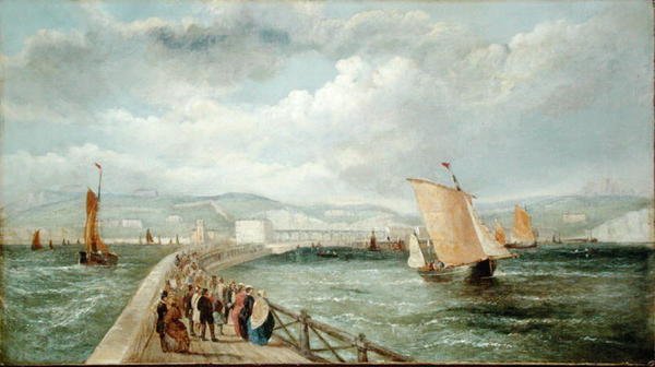 Dover fra Admiralitetsmolen af William Adolphus Knell