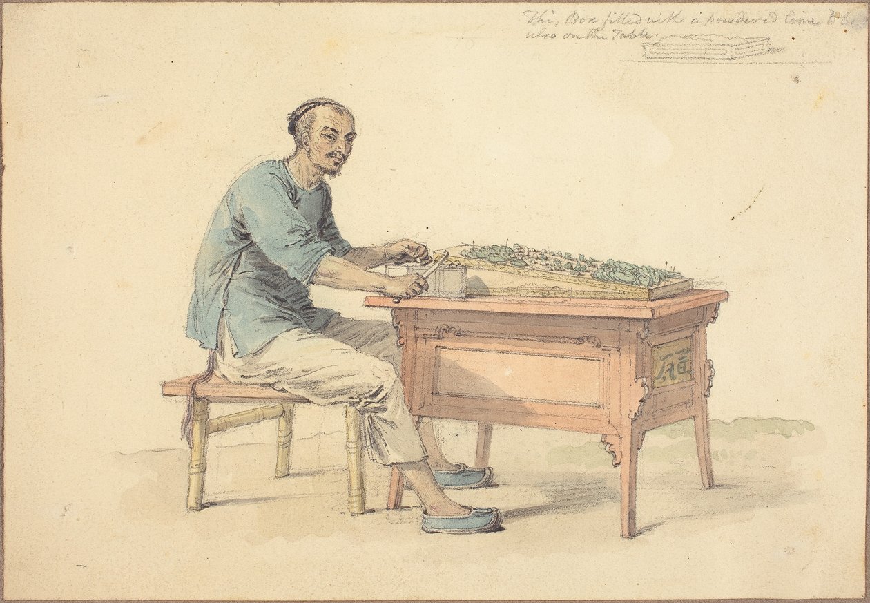 En kinesisk bonde, der sælger Betel af William Alexander