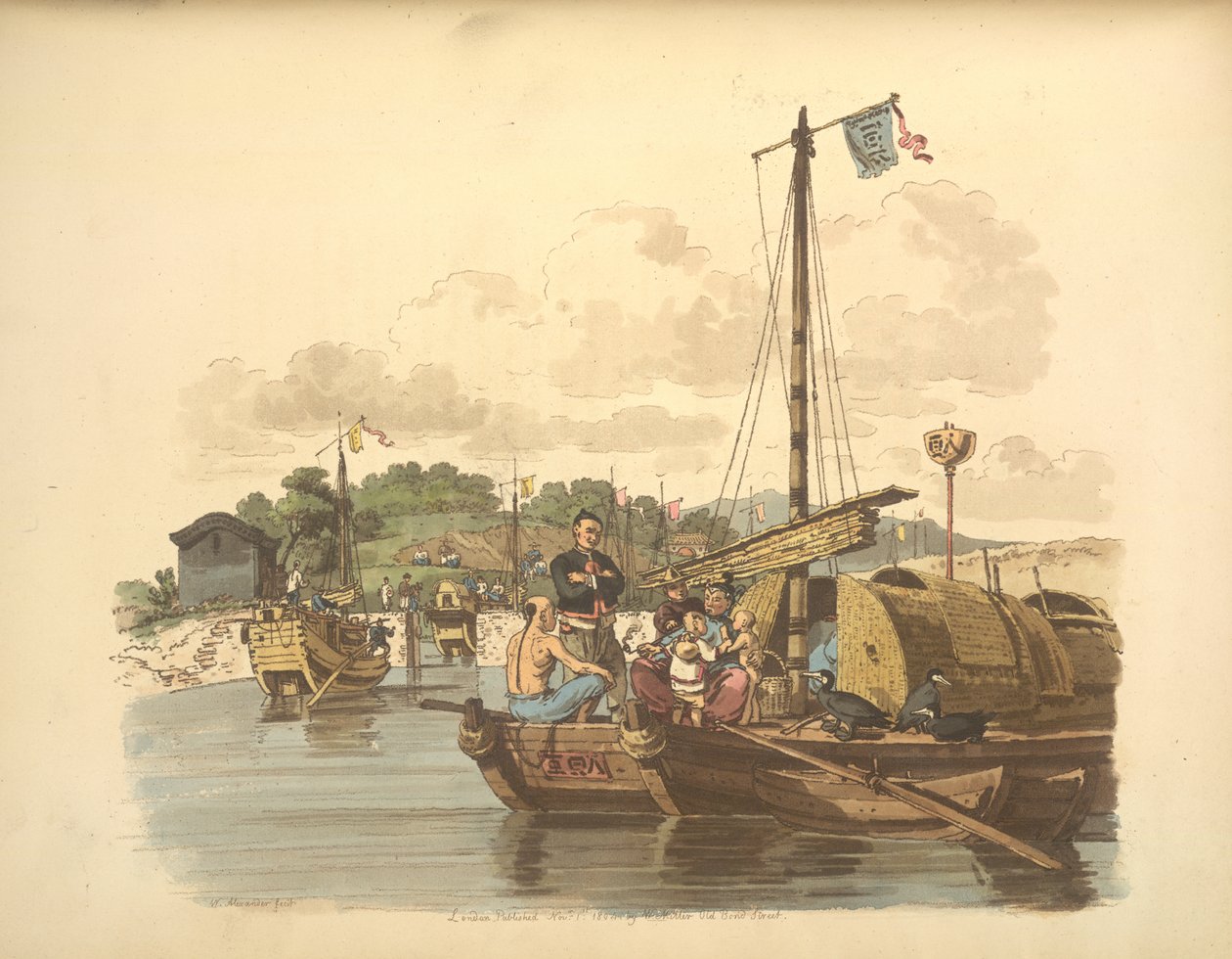 Kalastaja perheineen af William Alexander
