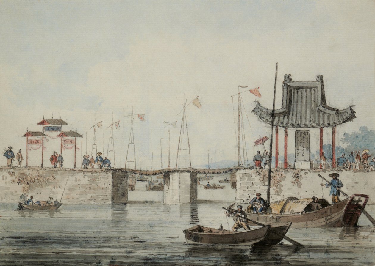 Kinesisk havnescene af William Alexander