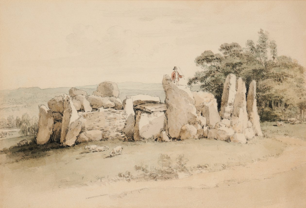 Druidiske rester, Park Place, Henley af William Alexander