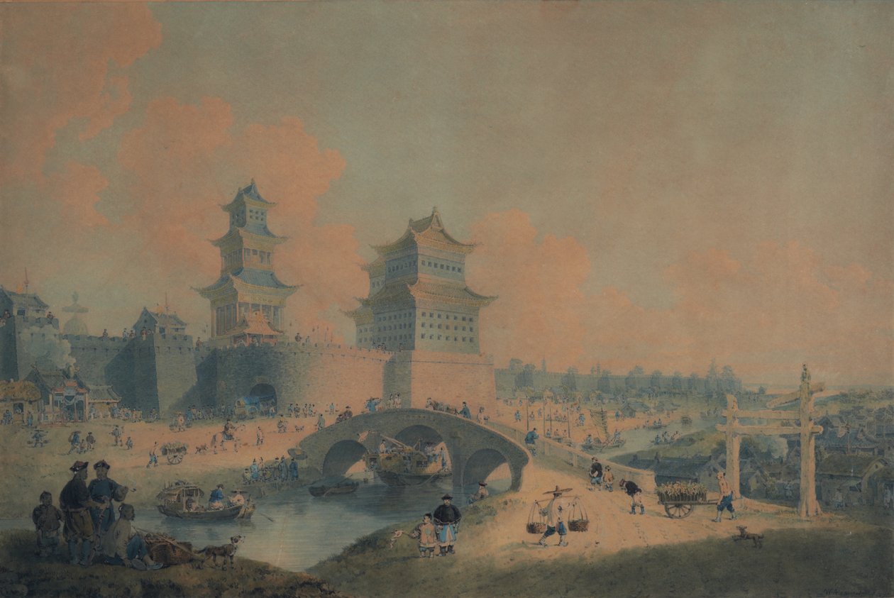 Pekin City, Ping Tze Muen, en af Pekins vestlige porte af William Alexander