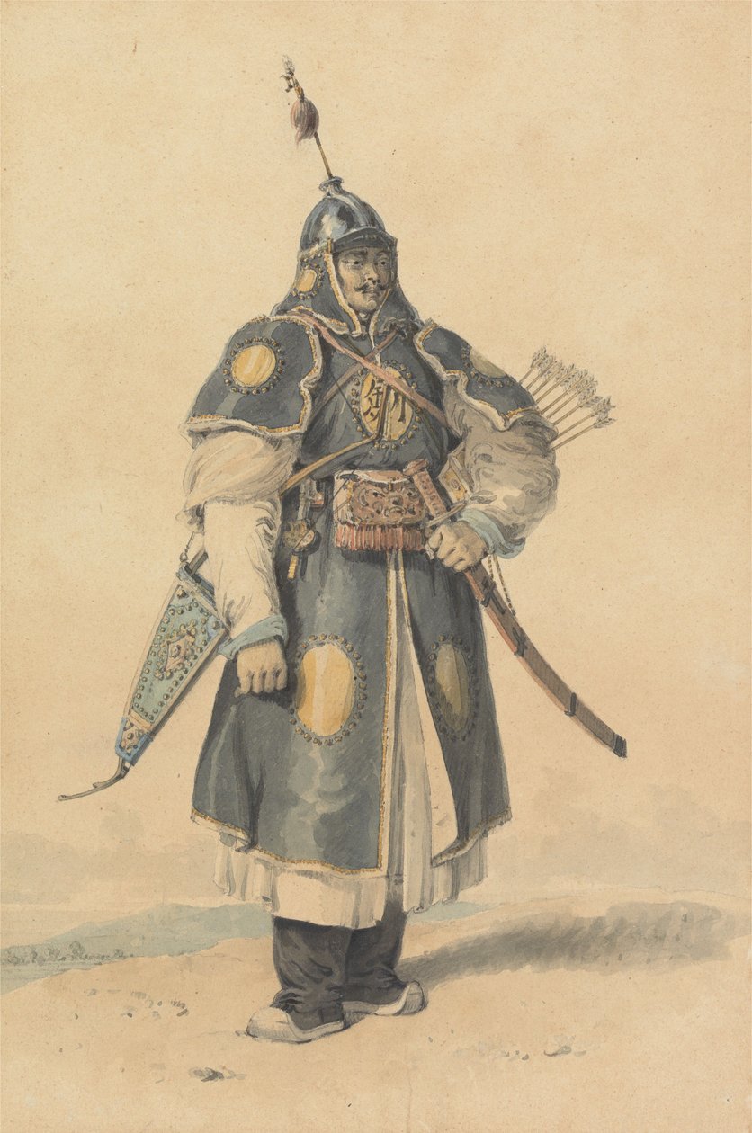 Portræt af en kinesisk soldat af William Alexander