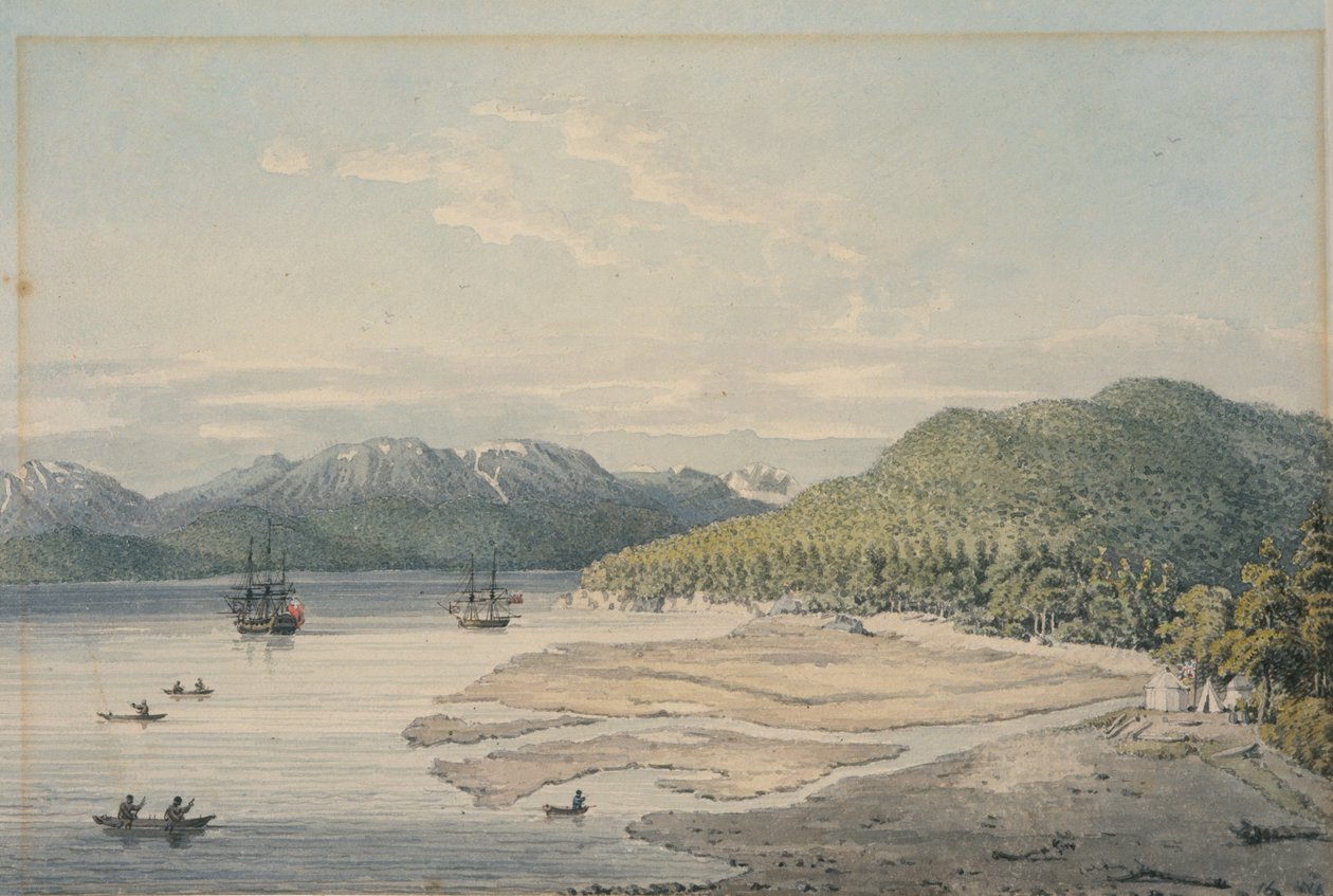 Salmon Cove, Observatory Inlet af William Alexander