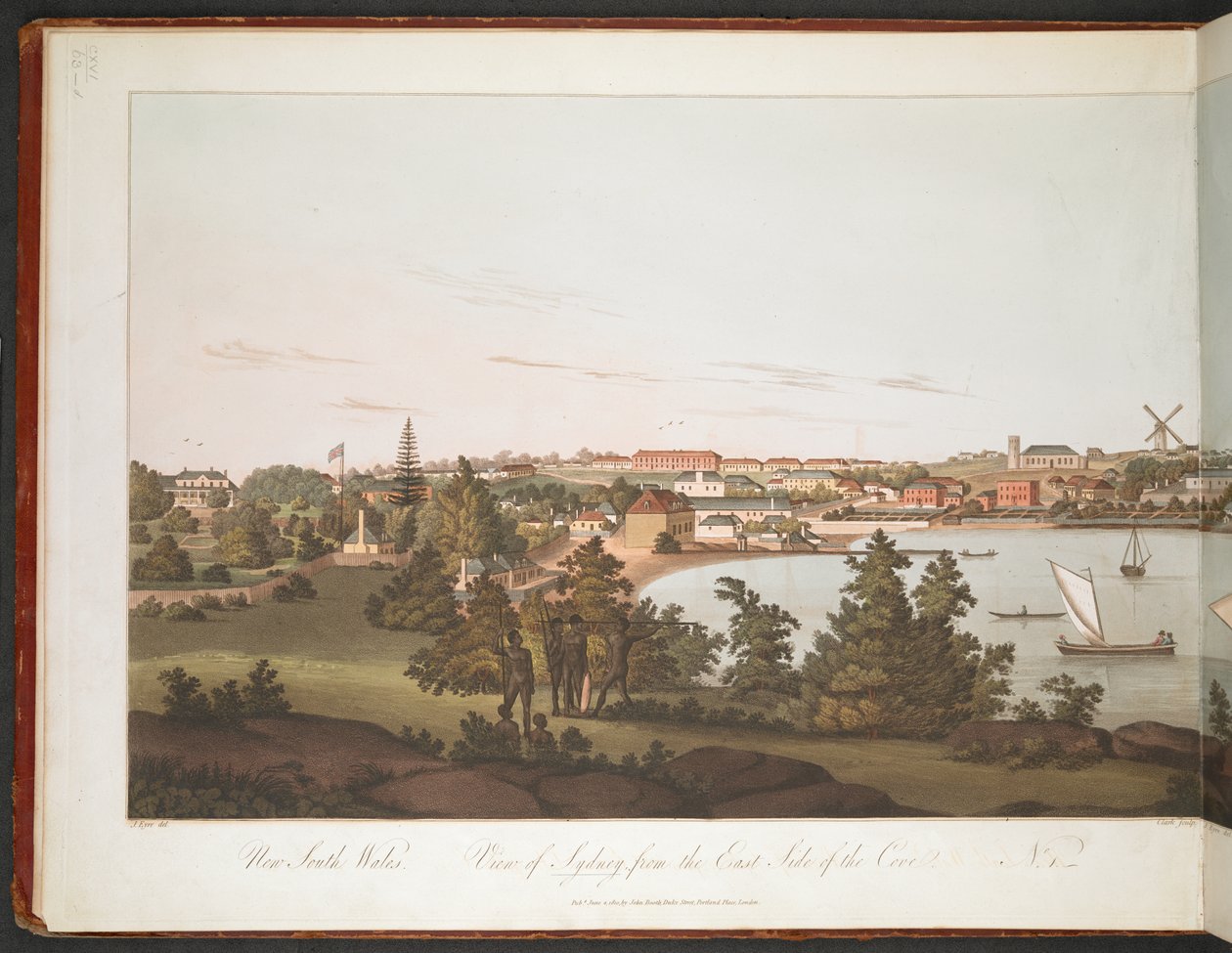 Udsigt over Sydney fra den østlige side af bugten. af William Alexander