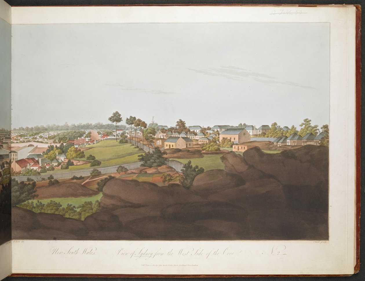 Udsigt over Sydney fra den vestlige side af bugten. af William Alexander