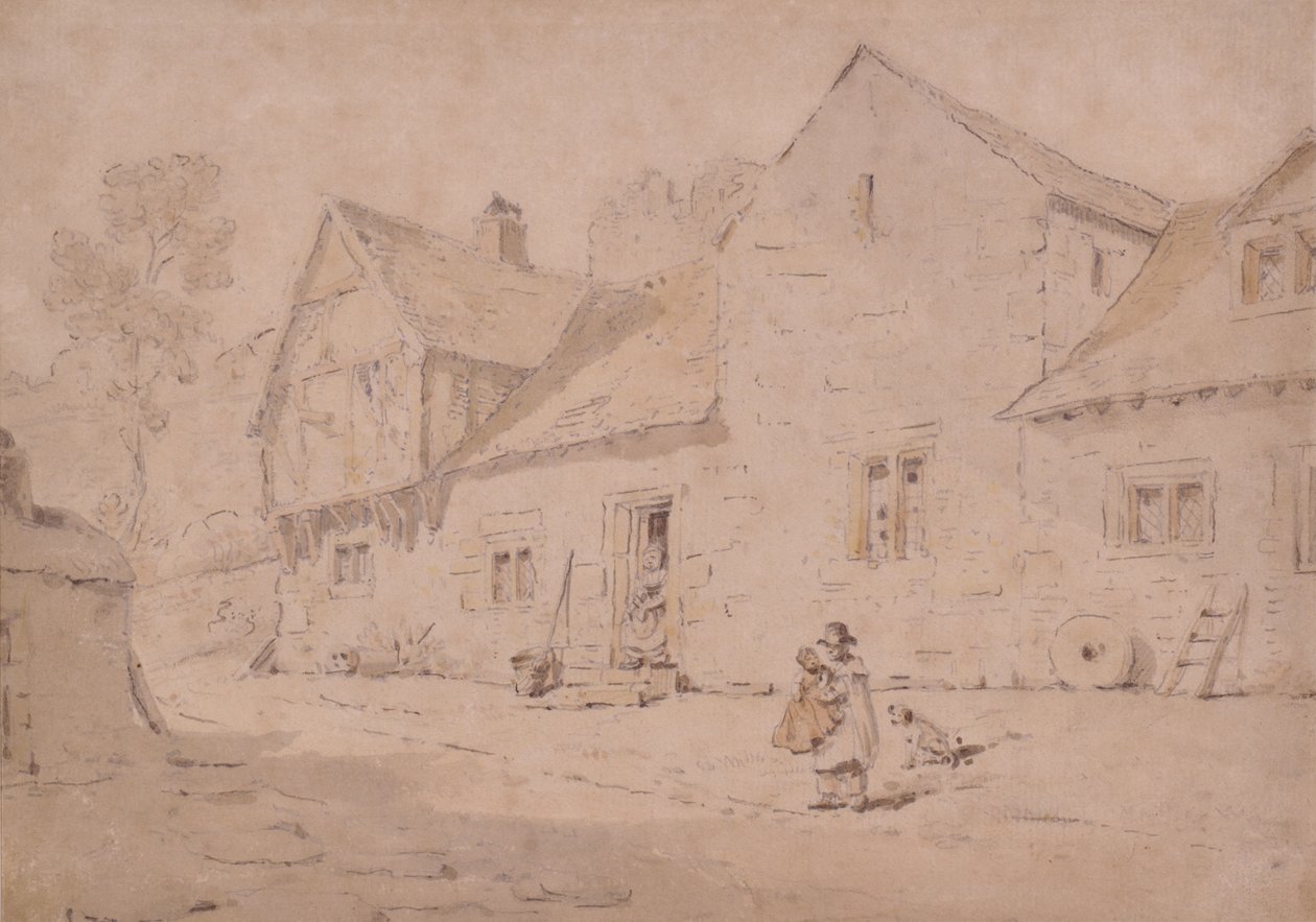 Landsbyscene, Kent af William Alexander