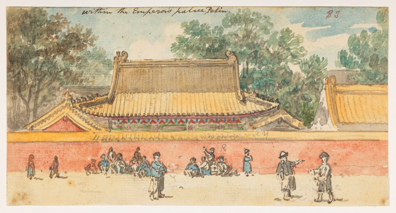 WD 959 afsnit 1 f.83, Kejserens palads, Peking af William Alexander
