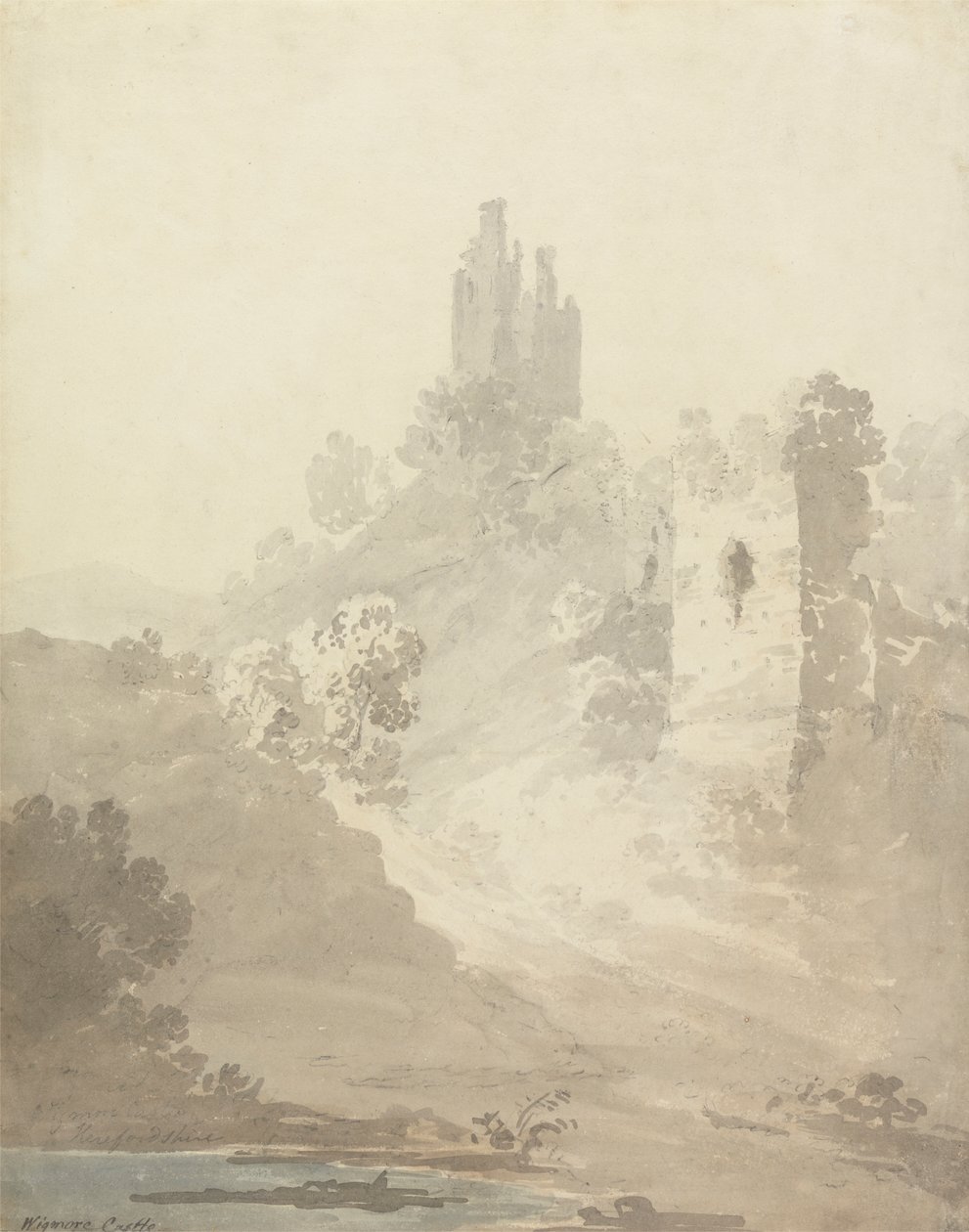 Wigmore Castle, Herefordshire af William Alexander