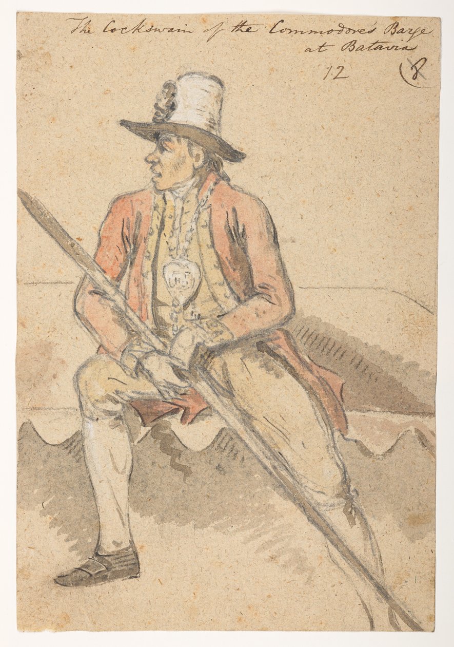fra et album med 372 tegninger af landskaber, kystlinjer, kostumer og hverdagsliv lavet under Lord Macartneys ambassade til kejseren af Kina, mellem 1792 og 1794 (blyant og akvarel på papir) af William Alexander