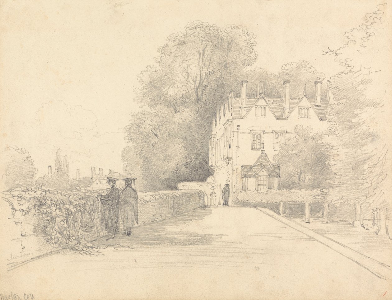 Merton College, Oxford af William Alfred Delamotte