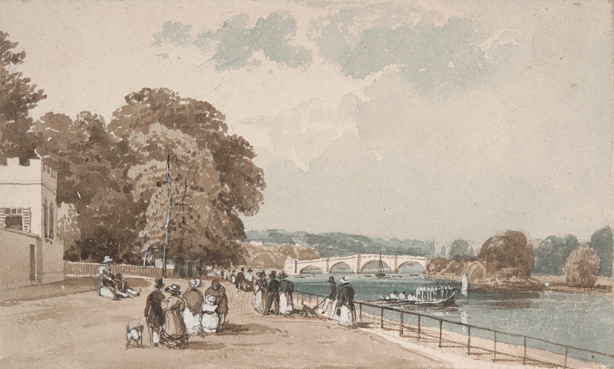 Richmond Bridge af William Alfred Delamotte