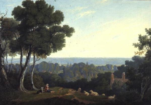 Scene i Vale of Marlow af William Alfred Delamotte