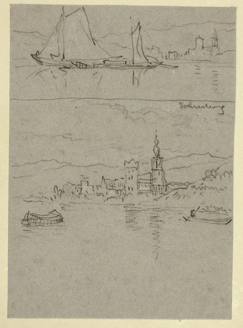 To flodscener af William Alfred Delamotte