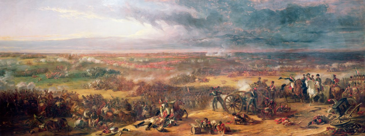 Slaget ved Waterloo, 1815 af William Allan