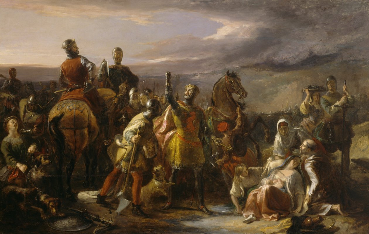 Heroism and Humanity, ca. 1840 (olie på lærred) af William Allan