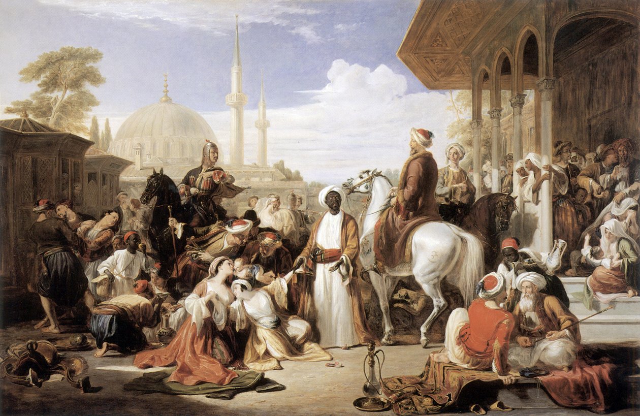 Slavemarkedet, Konstantinopel af William Allan